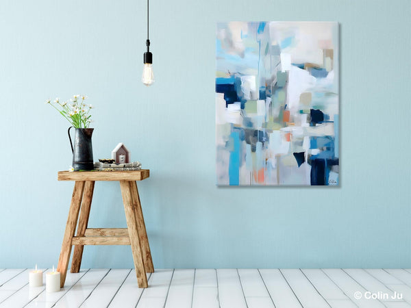 Large Modern Canvas Wall Paintings, Original Abstract Art, Hand Painted Acrylic Painting on Canvas, Large Wall Art Painting for Dining Room-Art Painting Canvas