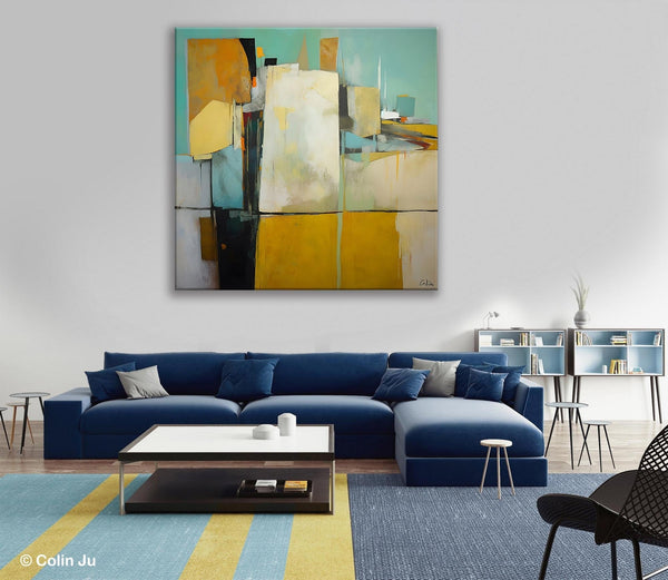 Modern Canvas Paintings, Contemporary Canvas Art, Original Modern Wall Art, Modern Acrylic Artwork, Large Abstract Painting for Bedroom-Art Painting Canvas