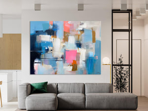 Large Wall Art Paintings, Simple Canvas Art, Contemporary Painting on Canvas, Original Canvas Wall Art for sale, Simple Abstract Paintings-Art Painting Canvas