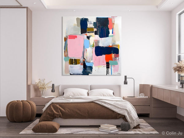 Modern Original Abstract Wall Art, Contemporary Canvas Art, Canvas Paintings, Large Abstract Art for Bedroom, Simple Modern Acrylic Artwork-Art Painting Canvas