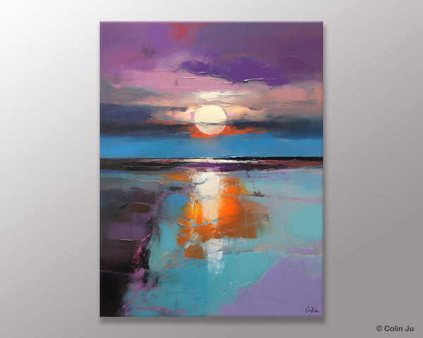 Original Landscape Painting on Canvas, Hand Painted Canvas Art, Abstract Landscape Artwork, Contemporary Wall Art Paintings, Huge Canvas Art-Art Painting Canvas