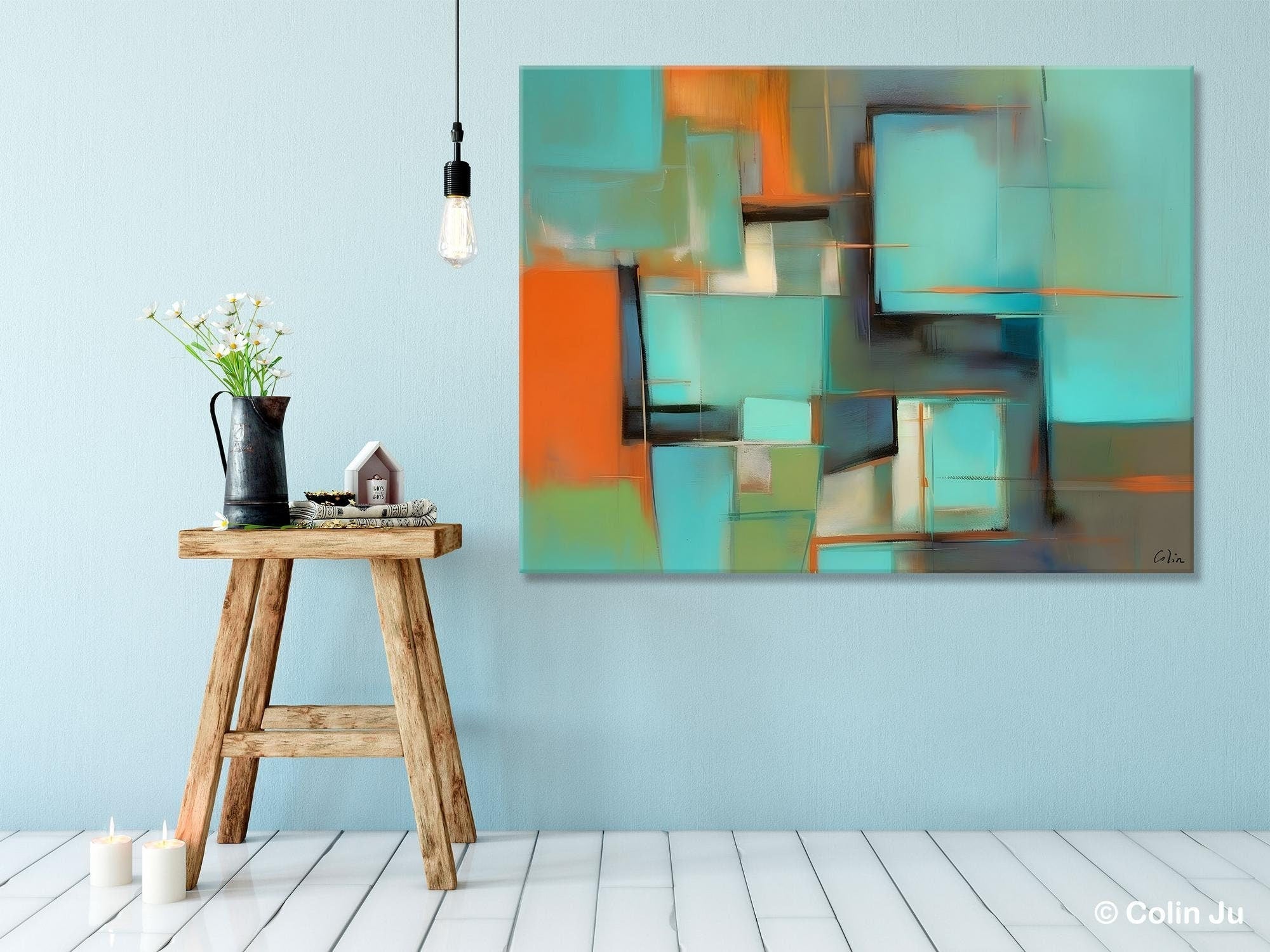 Large Canvas Art Painting for Bedroom, Huge Modern Abstract Paintings, Hand Painted Original Canvas Wall Art, Contemporary Acrylic Paintings-Art Painting Canvas