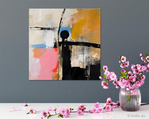 Extra Large Abstract Paintings for Bedroom, Original Modern Acrylic Wall Art, Modern Canvas Art Paintings, Abstract Wall Art for Dining Room-Art Painting Canvas