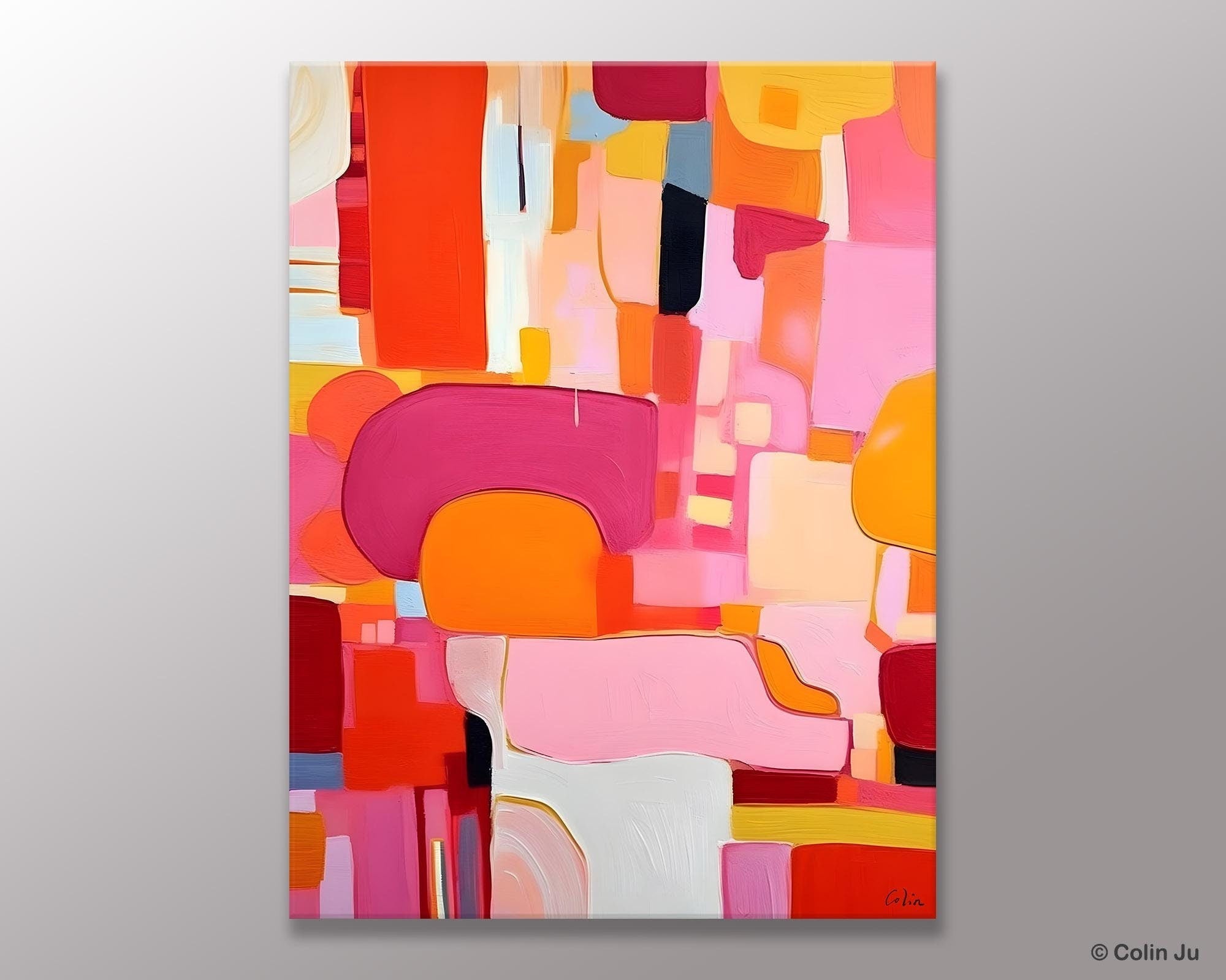 Large Modern Canvas Artwork, Original Wall Art Paintings, Large Paintings for Bedroom, Hand Painted Canvas Art, Acrylic Painting on Canvas-Art Painting Canvas