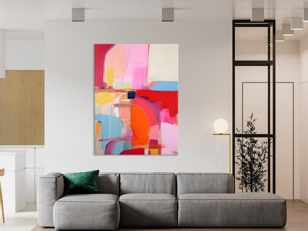 Contemporary Abstract Paintings on Canvas, Oversized Abstract Wall Art Paintings, Large Wall Paintings for Bedroom, Original Abstract Art-Art Painting Canvas