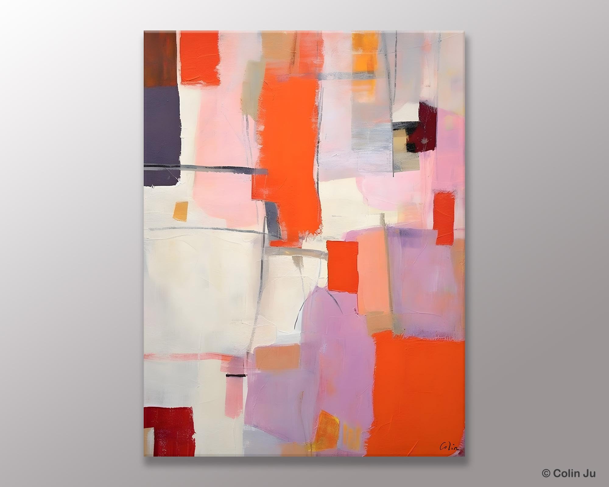 Large Modern Canvas Art for Dining Room, Simple Abstract Art, Large Original Wall Art Painting for Bedroom, Acrylic Paintings on Canvas-Art Painting Canvas