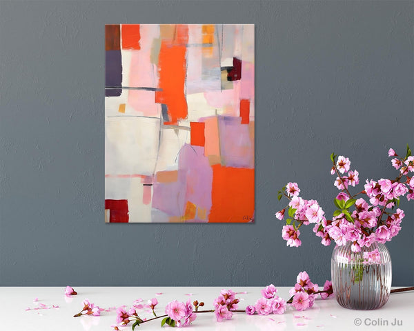 Large Modern Canvas Art for Dining Room, Simple Abstract Art, Large Original Wall Art Painting for Bedroom, Acrylic Paintings on Canvas-Art Painting Canvas