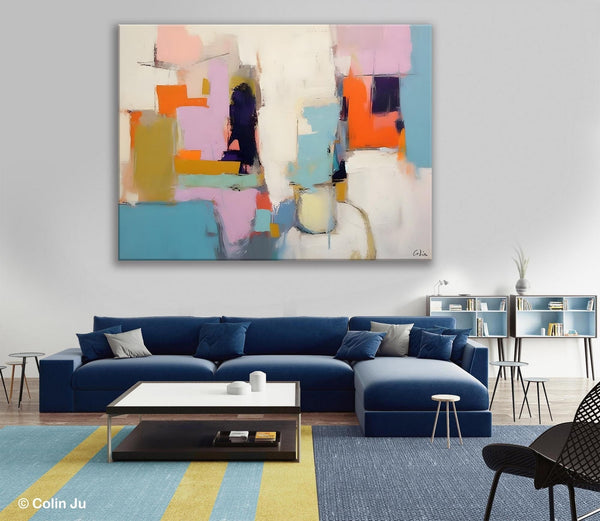 Oversized Abstract Wall Art Paintings, Large Wall Painting for Living Room, Contemporary Abstract Paintings on Canvas, Original Abstract Art-Art Painting Canvas