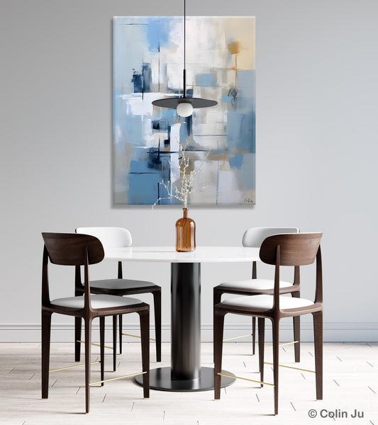 Hand Painted Acrylic Painting on Canvas, Large Modern Canvas Art, Original Abstract Art Paintings, Large Wall Art Painting for Dining Room-Art Painting Canvas