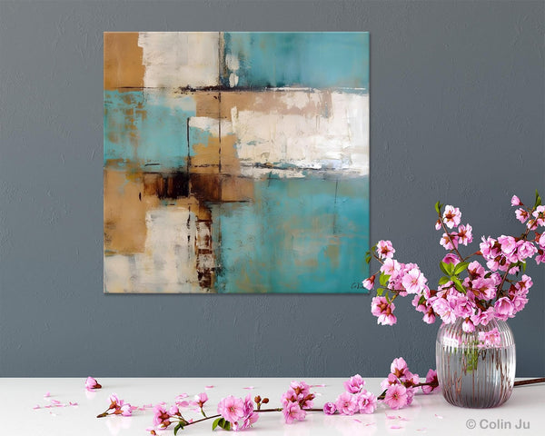 Large Wall Art for Bedroom, Geometric Modern Acrylic Art, Modern Original Abstract Art, Canvas Paintings for Sale, Contemporary Canvas Art-Art Painting Canvas