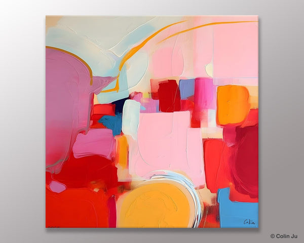Large Abstract Art for Bedroom, Original Abstract Wall Art, Modern Canvas Paintings, Simple Modern Acrylic Artwork, Contemporary Canvas Art-Art Painting Canvas