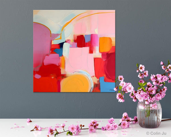 Large Abstract Art for Bedroom, Original Abstract Wall Art, Modern Canvas Paintings, Simple Modern Acrylic Artwork, Contemporary Canvas Art-Art Painting Canvas