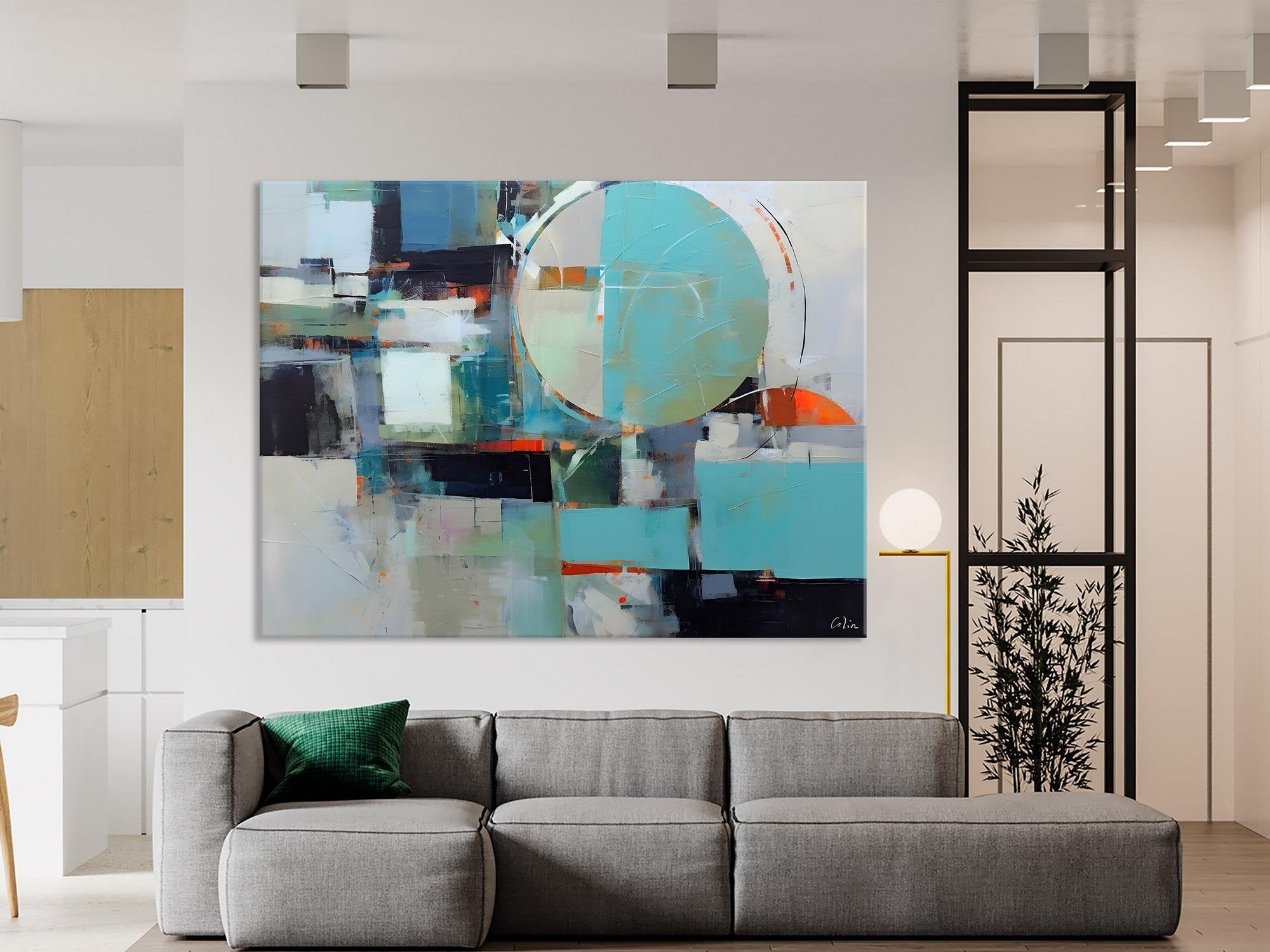 Extra Large Modern Canvas Paintings, Hand Painted Canvas Art, Large Original Wall Art Painting for Bedroom, Acrylic Paintings on Canvas-Art Painting Canvas