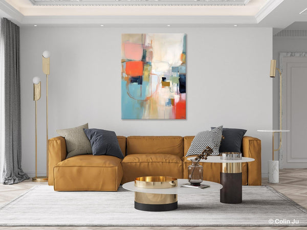 Large Wall Paintings for Bedroom, Original Abstract Art, Contemporary Abstract Paintings on Canvas, Oversized Abstract Wall Art Paintings-Art Painting Canvas
