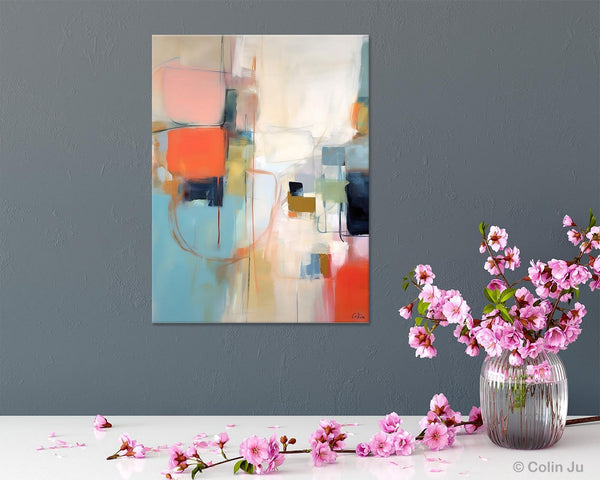 Large Wall Paintings for Bedroom, Original Abstract Art, Contemporary Abstract Paintings on Canvas, Oversized Abstract Wall Art Paintings-Art Painting Canvas