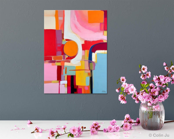 Simple Modern Wall Art, Oversized Contemporary Canvas Art, Original Abstract Paintings, Extra Large Acrylic Painting for Living Room-Art Painting Canvas