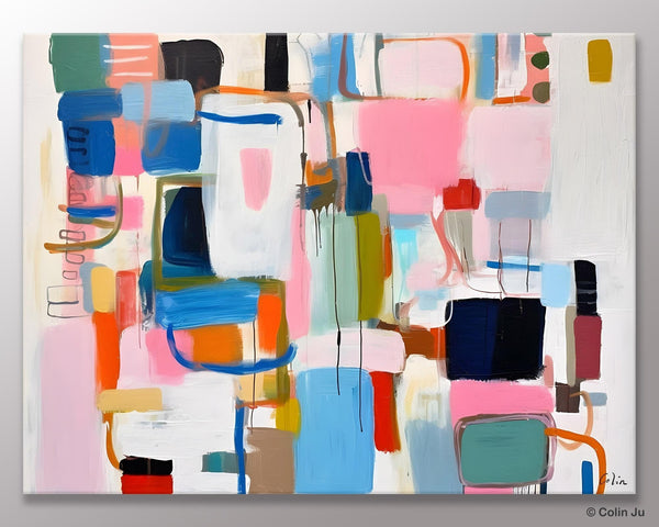 Large Wall Art Ideas for Living Room, Hand Painted Canvas Art, Oversized Canvas Paintings, Original Abstract Art, Contemporary Acrylic Art-Art Painting Canvas