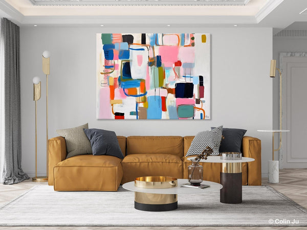 Large Wall Art Ideas for Living Room, Hand Painted Canvas Art, Oversized Canvas Paintings, Original Abstract Art, Contemporary Acrylic Art-Art Painting Canvas