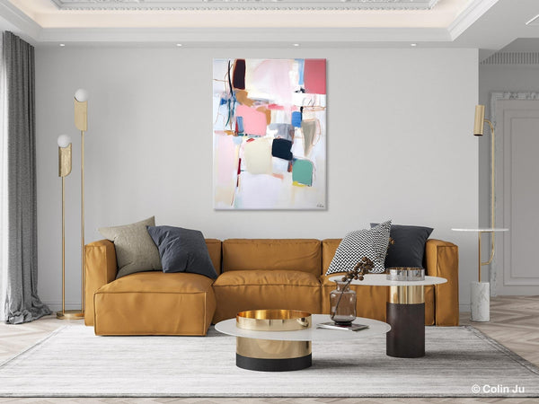 Abstract Painting on Canvas, Contemporary Acrylic Paintings, Extra Large Canvas Painting for Bedroom, Original Abstract Wall Art for Sale-Art Painting Canvas