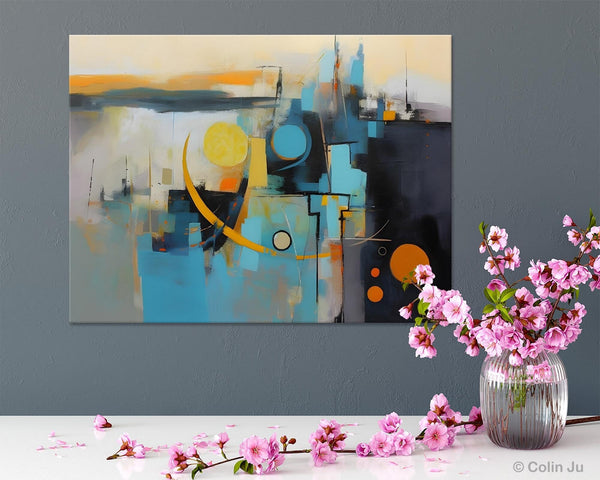 Extra Large Canvas Painting for Living Room, Original Acrylic Wall Art, Oversized Contemporary Acrylic Paintings, Abstract Canvas Paintings-Art Painting Canvas