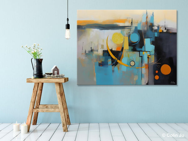 Extra Large Canvas Painting for Living Room, Original Acrylic Wall Art, Oversized Contemporary Acrylic Paintings, Abstract Canvas Paintings-Art Painting Canvas