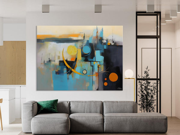 Extra Large Canvas Painting for Living Room, Original Acrylic Wall Art, Oversized Contemporary Acrylic Paintings, Abstract Canvas Paintings-Art Painting Canvas