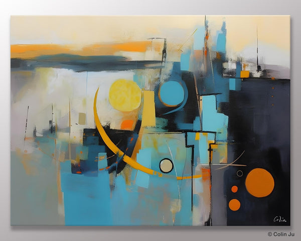 Extra Large Canvas Painting for Living Room, Original Acrylic Wall Art, Oversized Contemporary Acrylic Paintings, Abstract Canvas Paintings-Art Painting Canvas