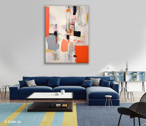Acrylic Painting on Canvas, Contemporary Painting, Canvas Paintings for Dining Room, Extra Large Modern Wall Art, Original Abstract Painting-Art Painting Canvas