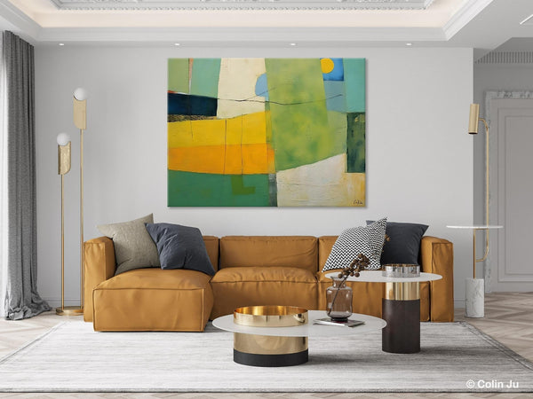 Original Canvas Artwork, Large Wall Art Painting for Dining Room, Contemporary Acrylic Painting on Canvas, Modern Abstract Wall Paintings-Art Painting Canvas