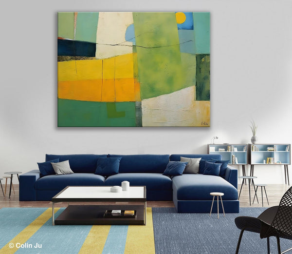 Original Canvas Artwork, Large Wall Art Painting for Dining Room, Contemporary Acrylic Painting on Canvas, Modern Abstract Wall Paintings-Art Painting Canvas