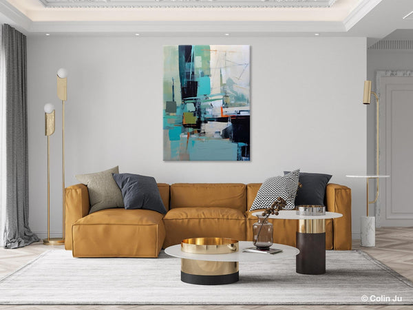 Original Abstract Art, Large Wall Art Painting for Dining Room, Large Modern Canvas Wall Paintings, Hand Painted Acrylic Painting on Canvas-Art Painting Canvas