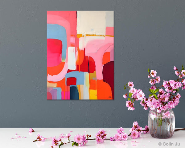 Contemporary Acrylic Painting on Canvas, Simple Abstract Art, Large Painting for Dining Room, Original Canvas Artwork, Wall Art Paintings-Art Painting Canvas