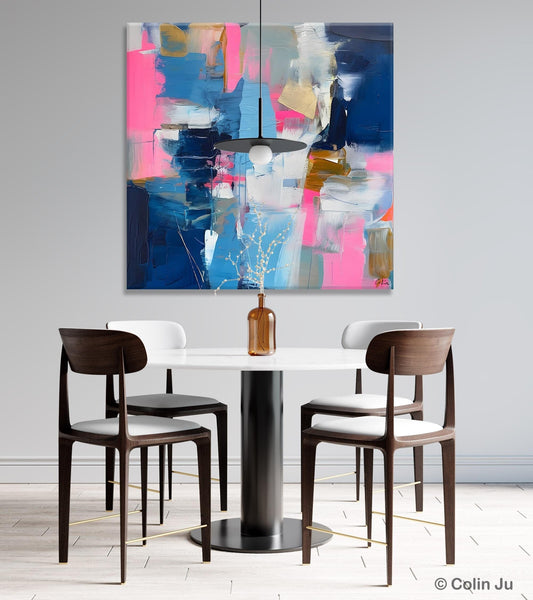 Canvas Art, Original Modern Wall Art, Modern Acrylic Artwork, Modern Canvas Paintings, Contemporary Large Abstract Painting for Dining Room-Art Painting Canvas