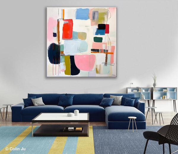 Modern Canvas Paintings, Large Abstract Painting for Bedroom, Original Abstract Wall Art, Modern Acrylic Artwork, Contemporary Canvas Art-Art Painting Canvas