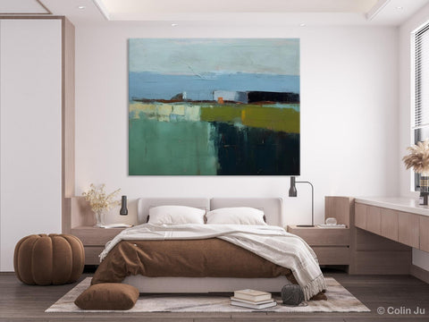 Landscape Acrylic Paintings, Landscape Abstract Painting, Modern Wall Art for Living Room, Original Abstract Art, Acrylic Painting on Canvas-Art Painting Canvas