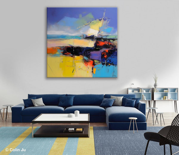 Modern Acrylic Artwork, Buy Art Paintings Online, Contemporary Canvas Art, Original Modern Paintings, Large Abstract Painting for Bedroom-Art Painting Canvas