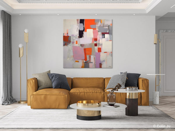 Modern Acrylic Artwork, Original Modern Paintings, Contemporary Canvas Art, Heavy Texture Canvas Art, Large Abstract Painting for Bedroom-Art Painting Canvas