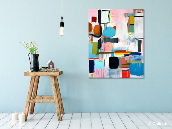 Original Acrylic Wall Art, Oversized Contemporary Acrylic Paintings, Abstract Canvas Paintings, Extra Large Canvas Painting for Living Room-Art Painting Canvas