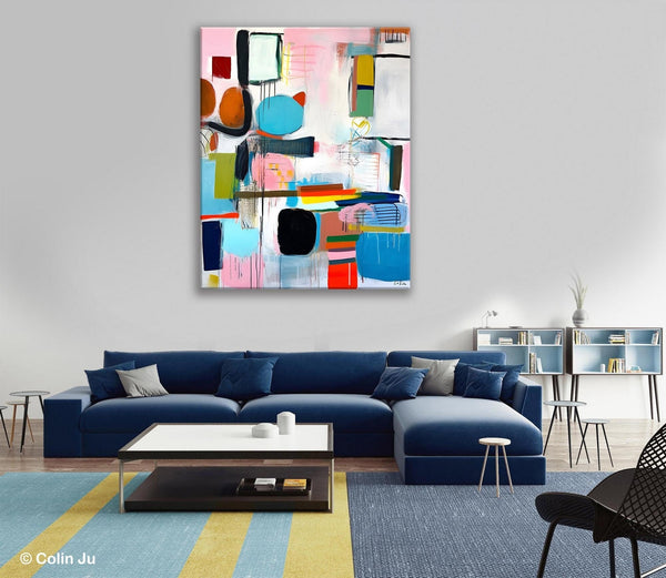 Original Acrylic Wall Art, Oversized Contemporary Acrylic Paintings, Abstract Canvas Paintings, Extra Large Canvas Painting for Living Room-Art Painting Canvas