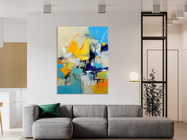Original Canvas Wall Art, Oversized Contemporary Acrylic Paintings, Modern Abstract Paintings, Extra Large Canvas Painting for Living Room-Art Painting Canvas