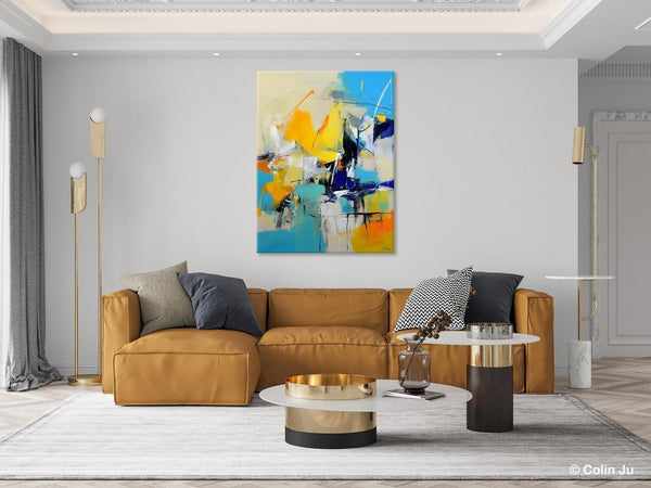 Original Canvas Wall Art, Oversized Contemporary Acrylic Paintings, Modern Abstract Paintings, Extra Large Canvas Painting for Living Room-Art Painting Canvas