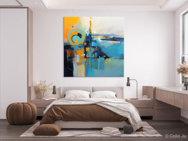 Modern Acrylic Paintings, Large Abstract Painting for Bedroom, Original Modern Wall Art Paintings, Oversized Contemporary Canvas Paintings-Art Painting Canvas