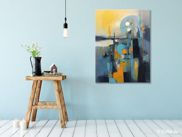 Extra Large Painting for Sale, Oversized Contemporary Acrylic Paintings, Extra Large Canvas Painting for Bedroom, Original Abstract Painting-Art Painting Canvas