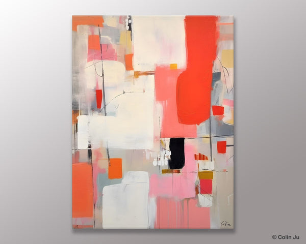 Extra Large Painting on Canvas, Huge Contemporary Acrylic Paintings, Extra Large Canvas Painting for Bedroom, Original Abstract Wall Art-Art Painting Canvas