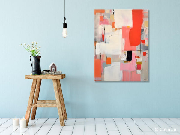 Extra Large Painting on Canvas, Huge Contemporary Acrylic Paintings, Extra Large Canvas Painting for Bedroom, Original Abstract Wall Art-Art Painting Canvas