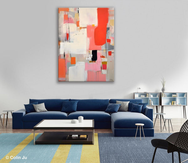 Extra Large Painting on Canvas, Huge Contemporary Acrylic Paintings, Extra Large Canvas Painting for Bedroom, Original Abstract Wall Art-Art Painting Canvas