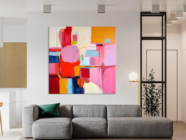 Ultra Modern Acrylic Paintings, Abstract Painting for Bedroom, Original Modern Wall Art Paintings, Oversized Contemporary Canvas Paintings-Art Painting Canvas
