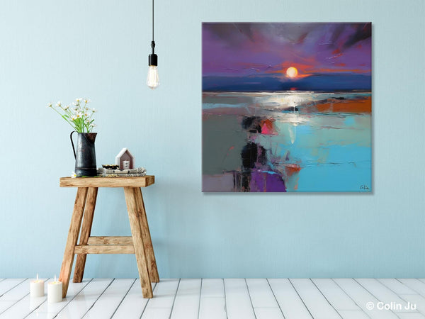 Original Canvas Wall Art Paintings, Modern Canvas Painting for Living Room, Acrylic Painting on Canvas, Landscape Abstract Paintings-Art Painting Canvas