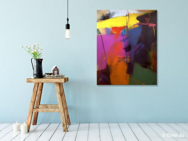 Extra Large Abstract Painting for Dining Room, Large Original Abstract Wall Art, Contemporary Acrylic Paintings, Abstract Painting on Canvas-Art Painting Canvas