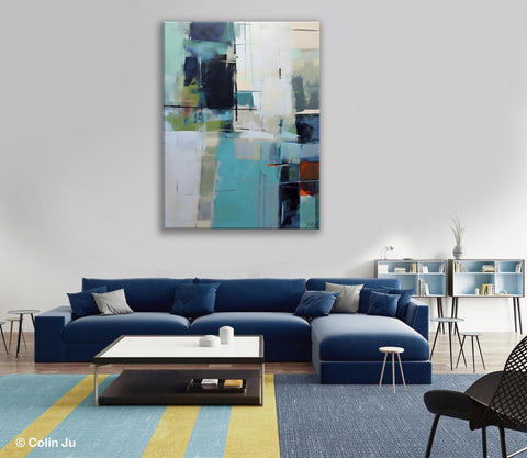 Large Contemporary Wall Art, Acrylic Painting on Canvas, Modern Paintings, Extra Large Paintings for Dining Room, Original Abstract Painting-Art Painting Canvas